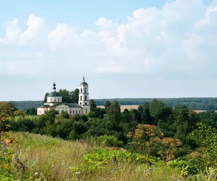 митрополит Владимирский и Суздальский Никандр совершил Божественную Литургию в приписном к Успенскому кафедральному собору Свято-Ильинском храме села Глухово Собинского район