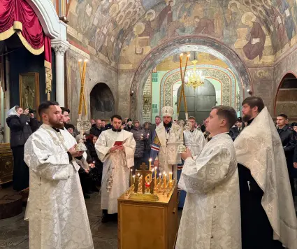 Панихида по погибшим сотрудникам внутренних дел